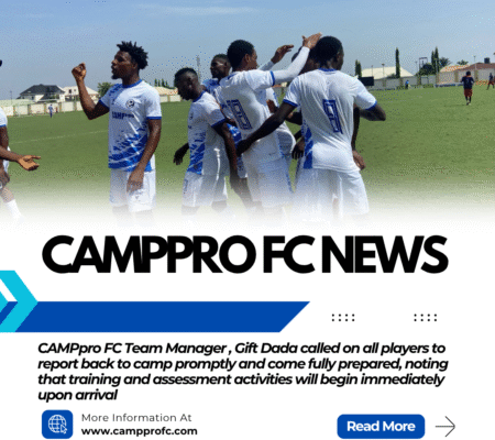CAMPpro FC Announces Camp Resumption Ahead of 2025 Season